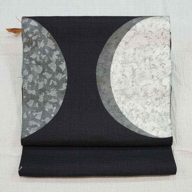 仁平幸春 九寸名古屋帯 『ウェディングレース』銀座もとじ プラチナボーイ 作家物 今、一番エレガント！Foglia（フォリア）仁平幸春 レース夏帯×本場夏